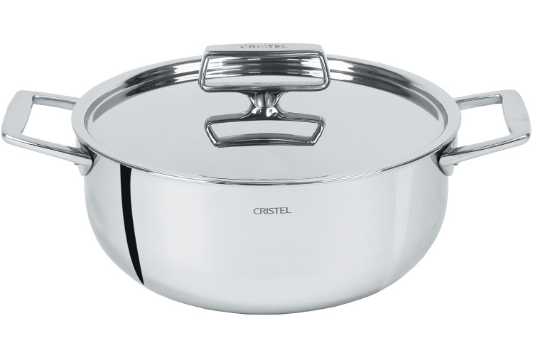 Faitout Cristel Castel'Pro en acier inoxydable 18/10 5 ply