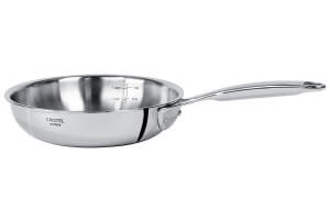 Poêle sautoir Cristel Castel'Pro en acier inoxydable 18/10 5 ply