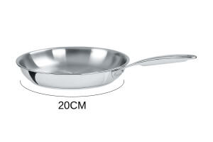 Poêle Cristel Castel'Pro en acier inoxydable 18/10 5 ply