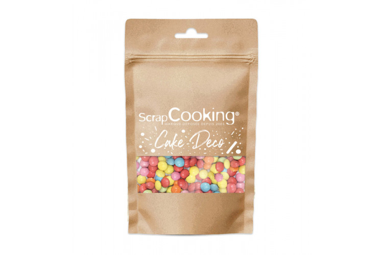 D&eacute;cors sucr&eacute;s Scrapcooking drag&eacute;es chocolat multicolore 75g