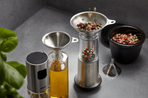 Set de 3 entonnoirs Gefu Versare mini en acier inoxydable