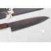 Couteau de chef 21cm japonais artisanal Nakamura Kaishin Ginsan Black Damas