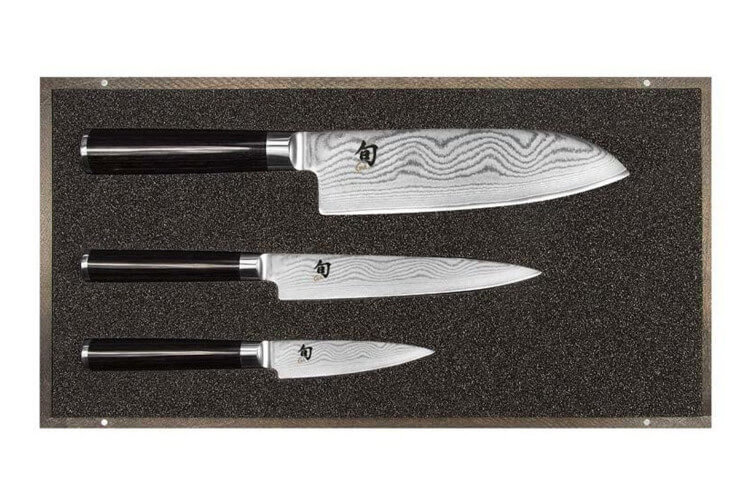 Coffret 3 couteaux japonais Kai Shun Classic Damas