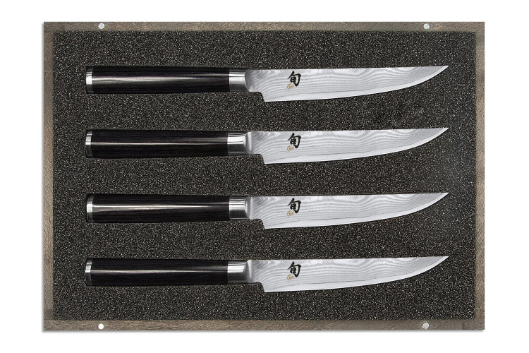 Coffret 4 couteaux à steak japonais Shun Classic lames 12,5cm