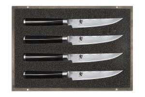 Coffret 4 couteaux à steak japonais Shun Classic lames 12,5cm