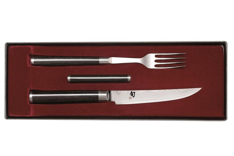 Set de couverts de table japonais KAI haut de gamme couteau + fourchette