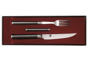 Set de couverts de table japonais KAI haut de gamme couteau + fourchette