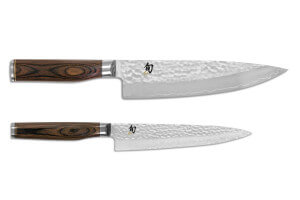 Coffret 2 couteaux de cuisine damassés Shun Premier Tim Mälzer Universel + Chef