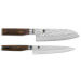 Coffret 2 couteaux de cuisine damassés Shun Premier Tim Mälzer Universel + Santoku