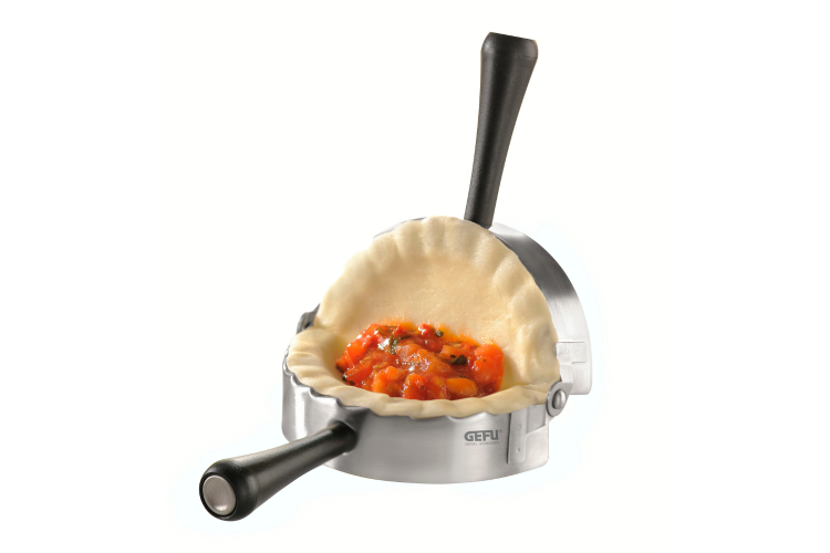 Moule &agrave; raviolis articul&eacute; Gefu Ravenna rond en acier inoxydable