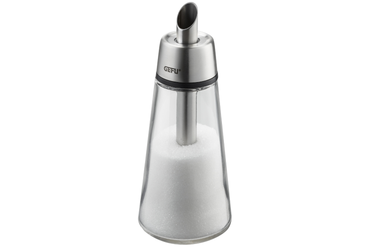 Sucrier doseur Gefu Brunch en verre et acier inoxydable