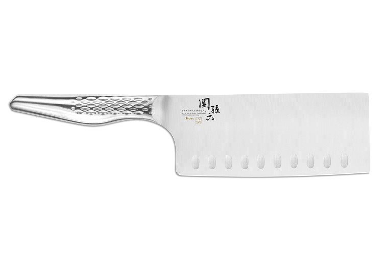 Couteau de chef chinois japonais kai seki shoso alvéolé 16,5cm