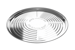 Set de 5 lèchefrites rondes jetables en aluminium pour Big Green Egg MiniMax, Small, Medium 28 x 2,5cm