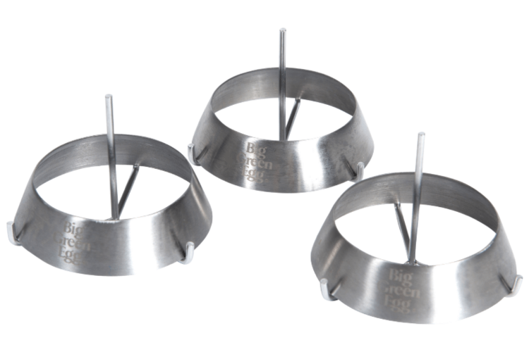 Set de 3 anneaux à griller Big Green Egg en acier inoxydable 8cm