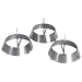 Set de 3 anneaux à griller Big Green Egg en acier inoxydable 8cm