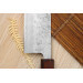 Couteau nakiri japonais artisanal Wusaki Yoshi G3 chêne 16,5cm