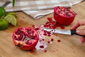 Couteau de cuisine universel Homey's Mölti SVART lame crantée 11cm