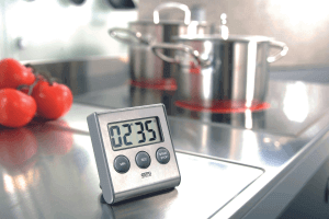 Minuteur numérique Gefu Contare en acier inoxydable