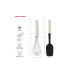 Set de 2 ustensiles de cuisine Kitchen Aid - Fouet inox et spatule silicone