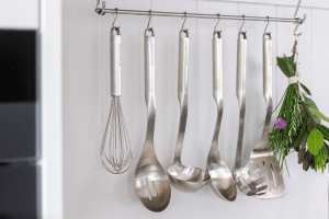 Cuillère ajourée Kitchen Aid en acier inoxydable