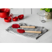 Set de 2 spatules Kitchen Aid en bois de bouleau et silicone rouge