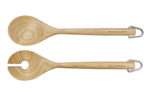 Couverts à salade Kitchen Aid en bois de bouleau