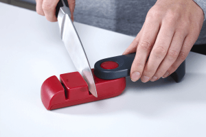Aiguiseur/affuteur manuel Joseph Joseph Rota gris/rouge
