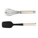 Set de 2 ustensiles de cuisine Kitchen Aid - Fouet inox et spatule silicone