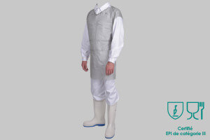 Tablier de désosseur Manulatex Chasuble Lightover en cotte de mailles sans manche