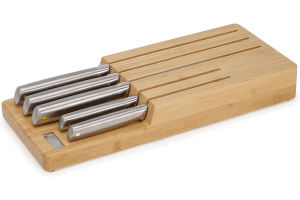 Set de 5 couteaux Joseph Joseph Elevate Steel Knives Bamboo Store + plateau en bambou