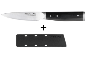 Couteau d'office Kitchen Aid Gourmet lame acier japonais 9cm + étui de protection