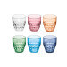 Set de 6 verres multicolore Guzzini Tiffany en acrylique 350ml