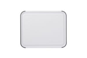 Planche à découper anti-glisse Kitchen Aid réversible en PP blanc