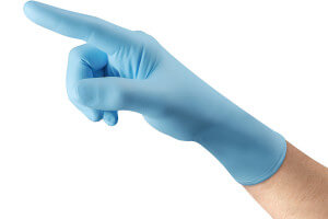 Boîte de 100 gants Ansell Microflex 92-134 à usage unique en nitrile sans poudre