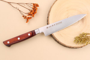 Couteau d'office 13,5cm japonais Satake Cutlery Brown Pakkawood