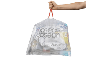 Set de 20 sacs-poubelles 30L Joseph Joseph IW6 transparent avec cordon de serrage