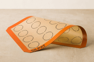 Toile de cuisson spéciale macarons Silpat en silicone et toile de verre 42x29,5cm