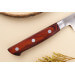 Coffret 3 couteaux japonais Satake Brown Pakkawood chef + santoku + office