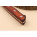 Coffret 3 couteaux japonais Satake Brown Pakkawood chef + santoku + office