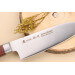 Coffret 3 couteaux japonais Satake Brown Pakkawood chef + santoku + office
