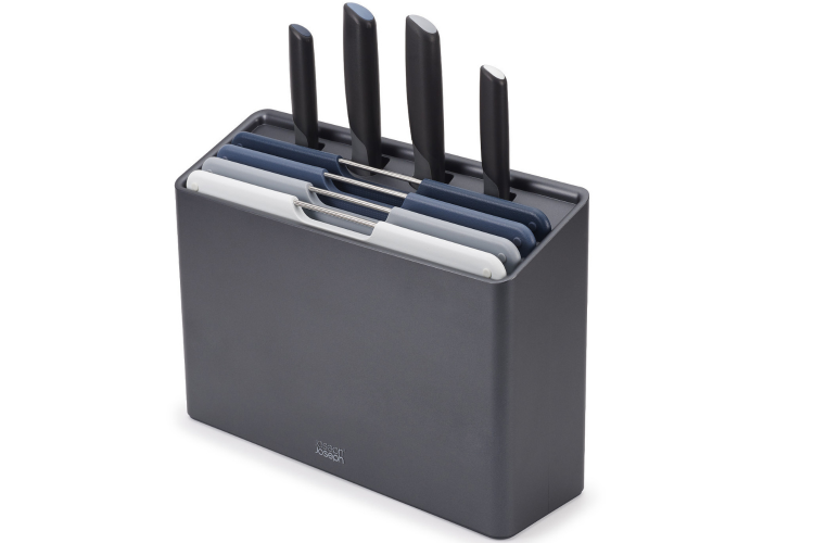 Set de 4 couteaux et 4 planches &agrave; d&eacute;couper Joseph Joseph Folio Plus