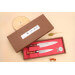 Coffret 2 couteaux japonais Satake Brown Pakkawood chef + office