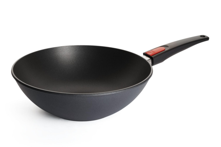 Wok Woll Diamond Lite en fonte d'aluminium manche amovible polym&egrave;re