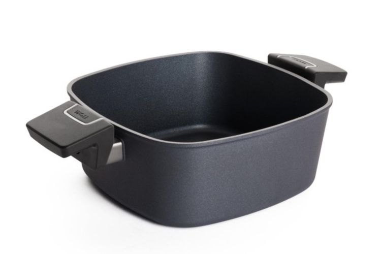 Sauteuse carr&eacute;e Woll Diamond Lite en fonte d'aluminium avec couvercle en verre