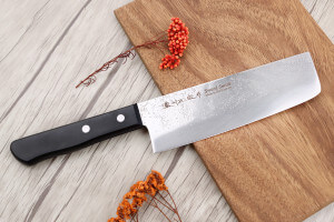 Couteau nakiri 16cm japonais Satake Cutlery Nashiji