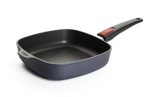 Poêle carrée Woll Diamond Lite en fonte d'aluminium manche amovible polymère