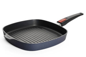 Poêle à steak carrée Woll Diamond Lite en fonte d'aluminium manche amovible polymère