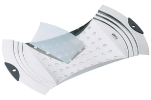 Râpe spaetzle Gefu Ergo en acier inoxydable + racloir en polymère