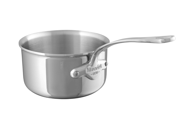 Casserole Mauviel M'Cook tout inox avec poign&eacute;e fixe compatible induction