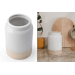 Porte-ustensiles KitchenCraft Idilica en grès crème